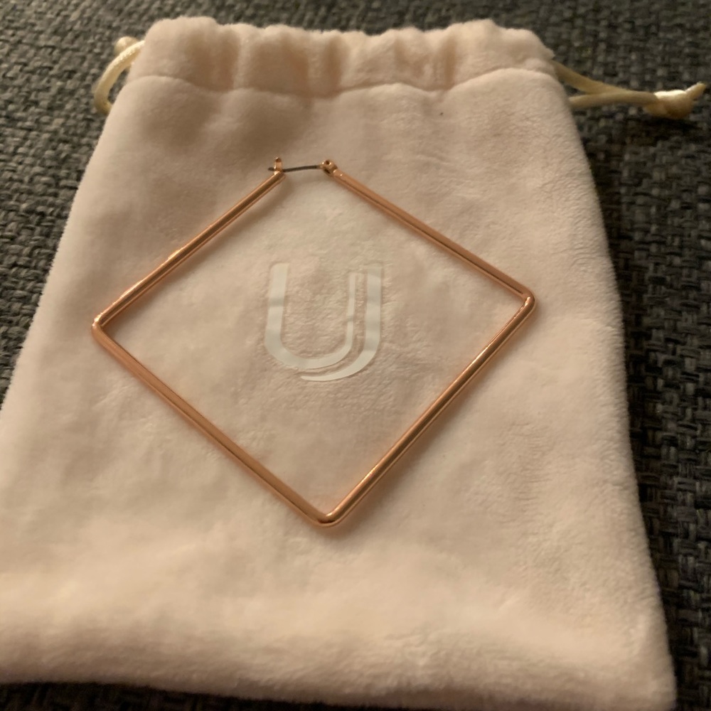 Uncommon James Girl Boss Earrings in Rose Gold